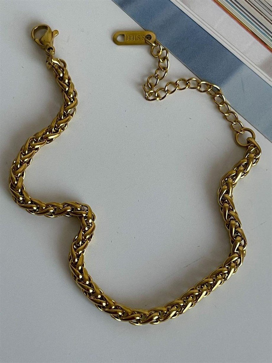 Çelik Örgü Bileklik (23 Cm)