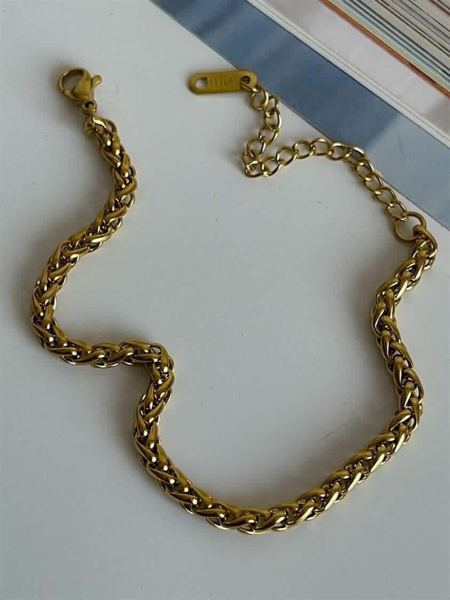 Çelik Örgü Bileklik (23 Cm)