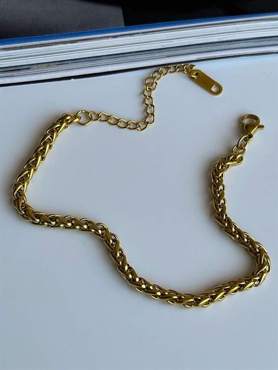 Çelik Örgü Bileklik (23 Cm)