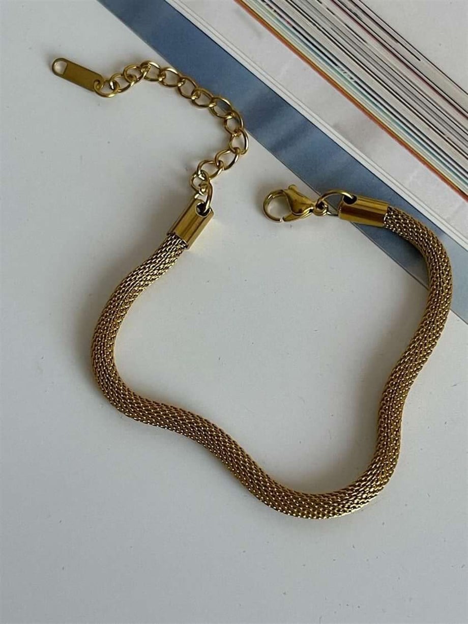 Çelik Örgü Bileklik (23 Cm)