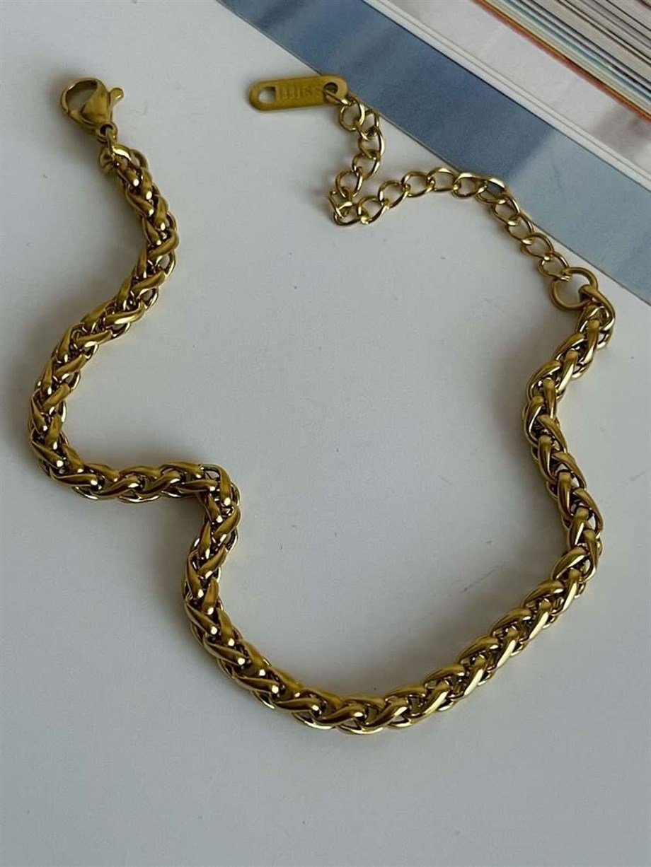 Çelik Örgü Bileklik (23 Cm)