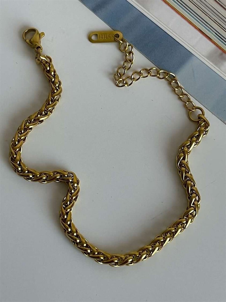 Çelik Örgü Bileklik (23 Cm)