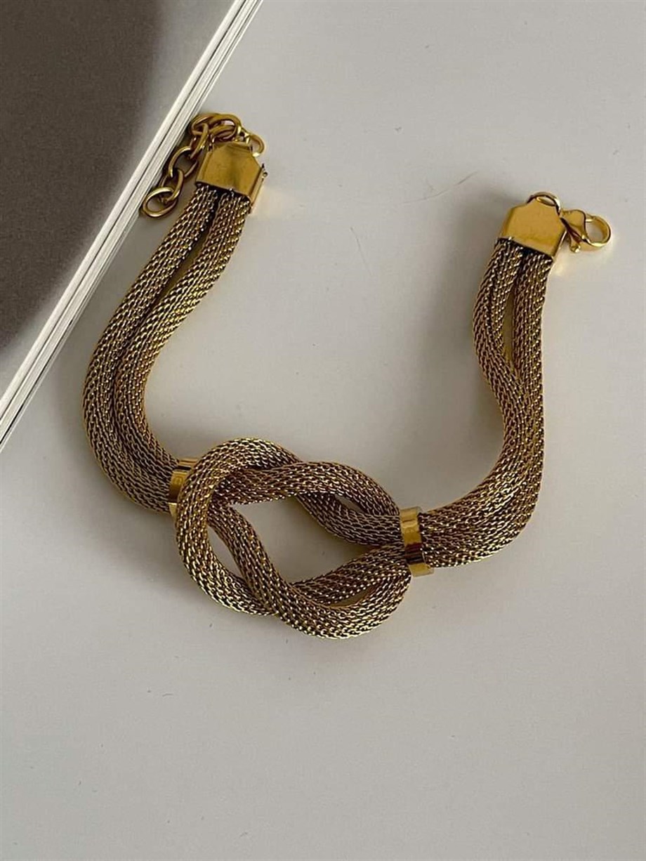 Çelik Örgü Hasır Bileklik (20 Cm)