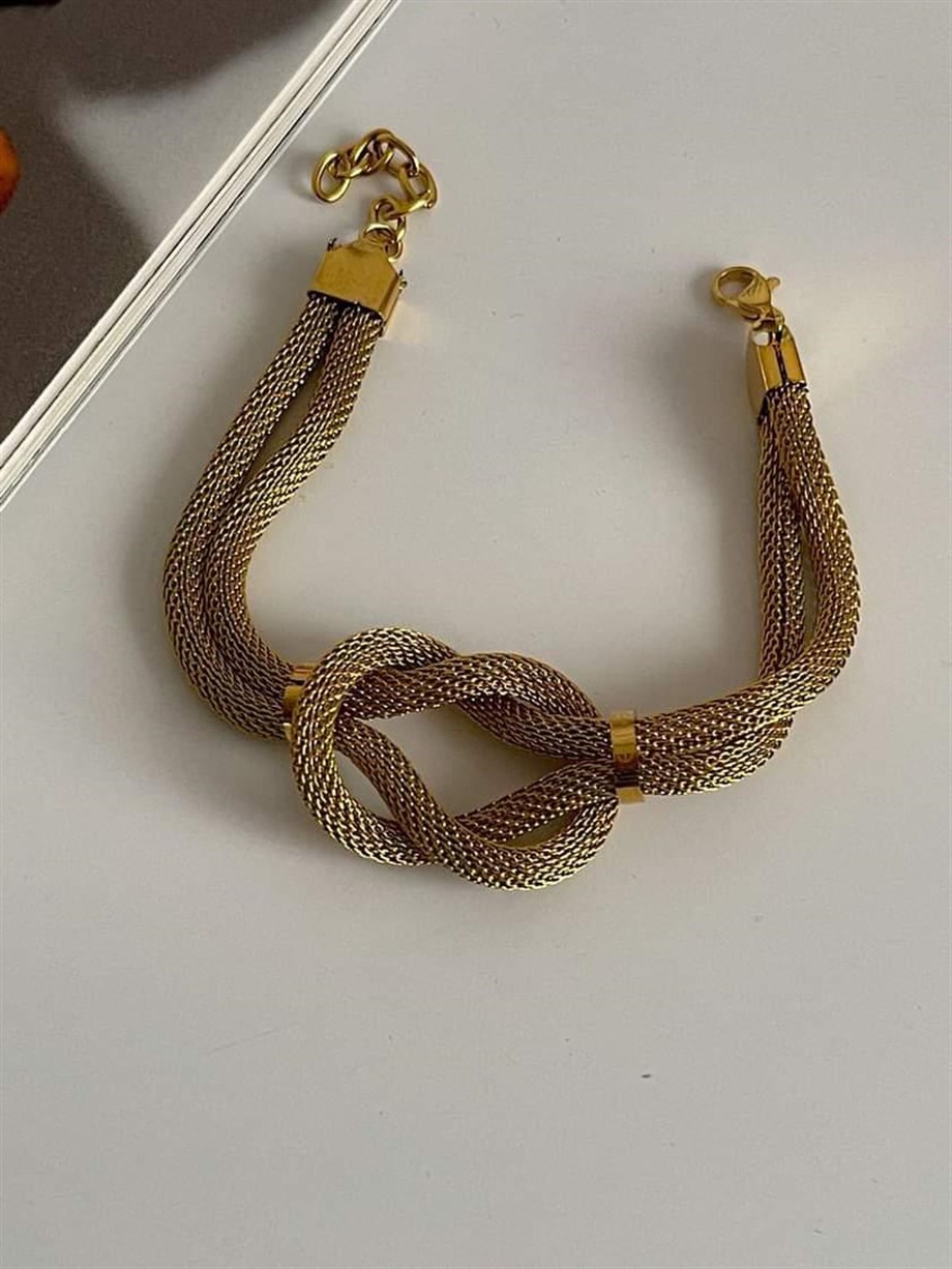 Çelik Örgü Hasır Bileklik (20 Cm)