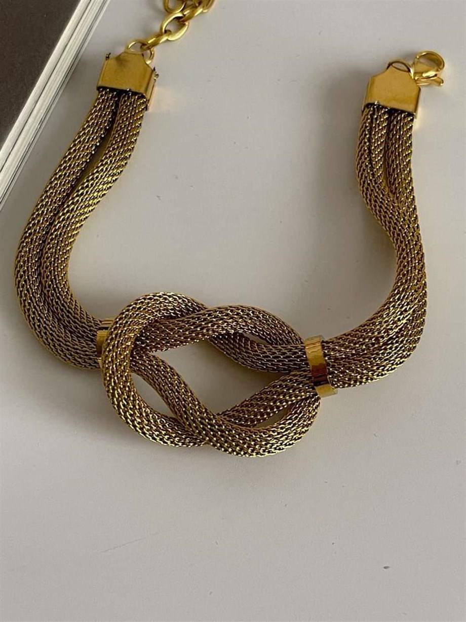 Çelik Örgü Hasır Bileklik (20 Cm)