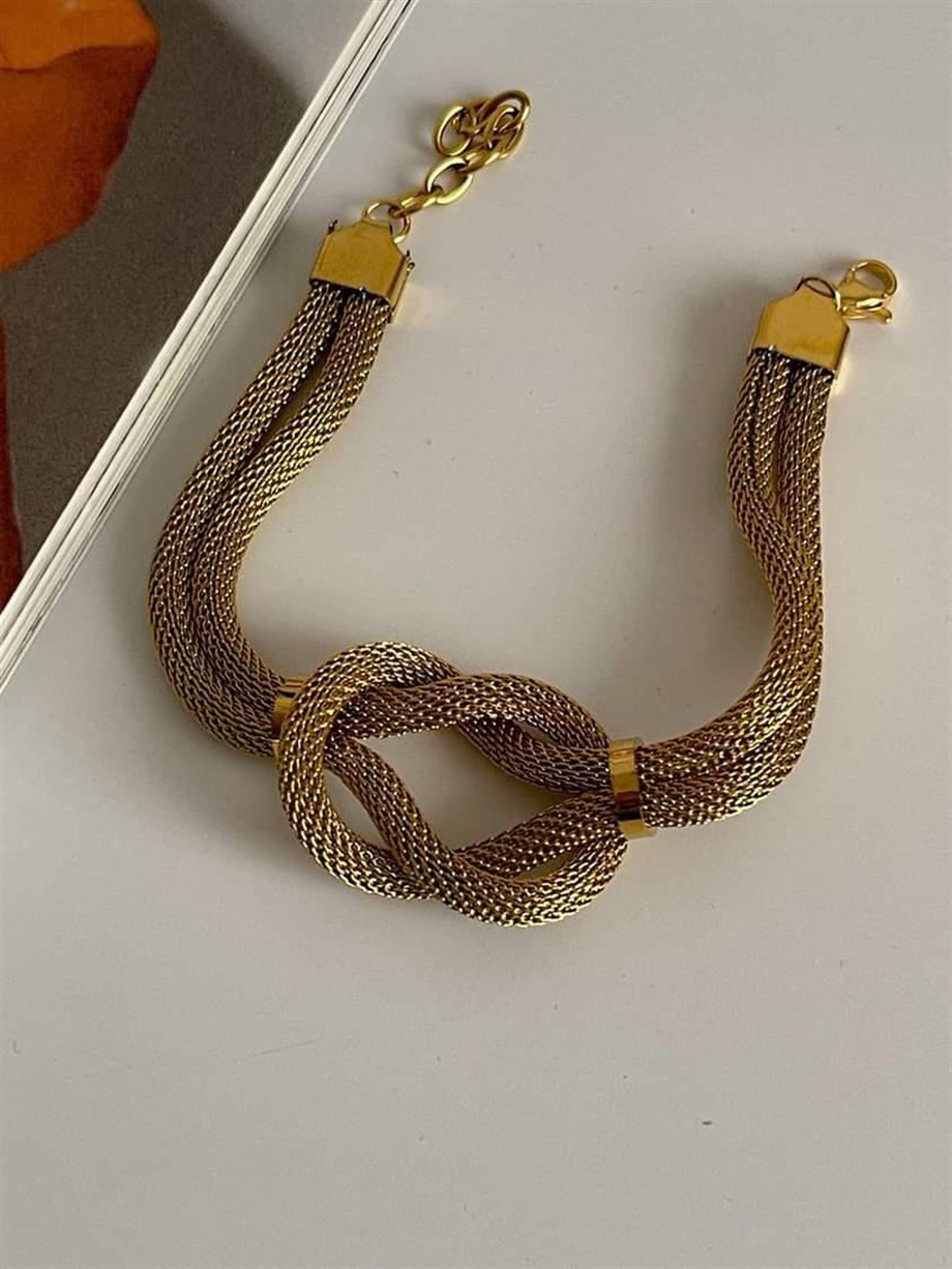 Çelik Örgü Hasır Bileklik (20 Cm)