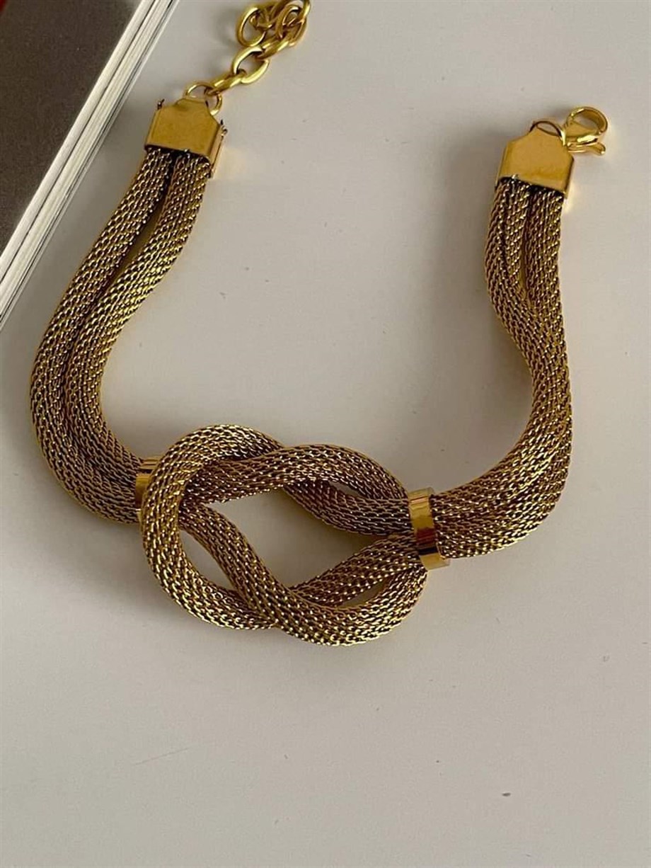 Çelik Örgü Hasır Bileklik (20 Cm)