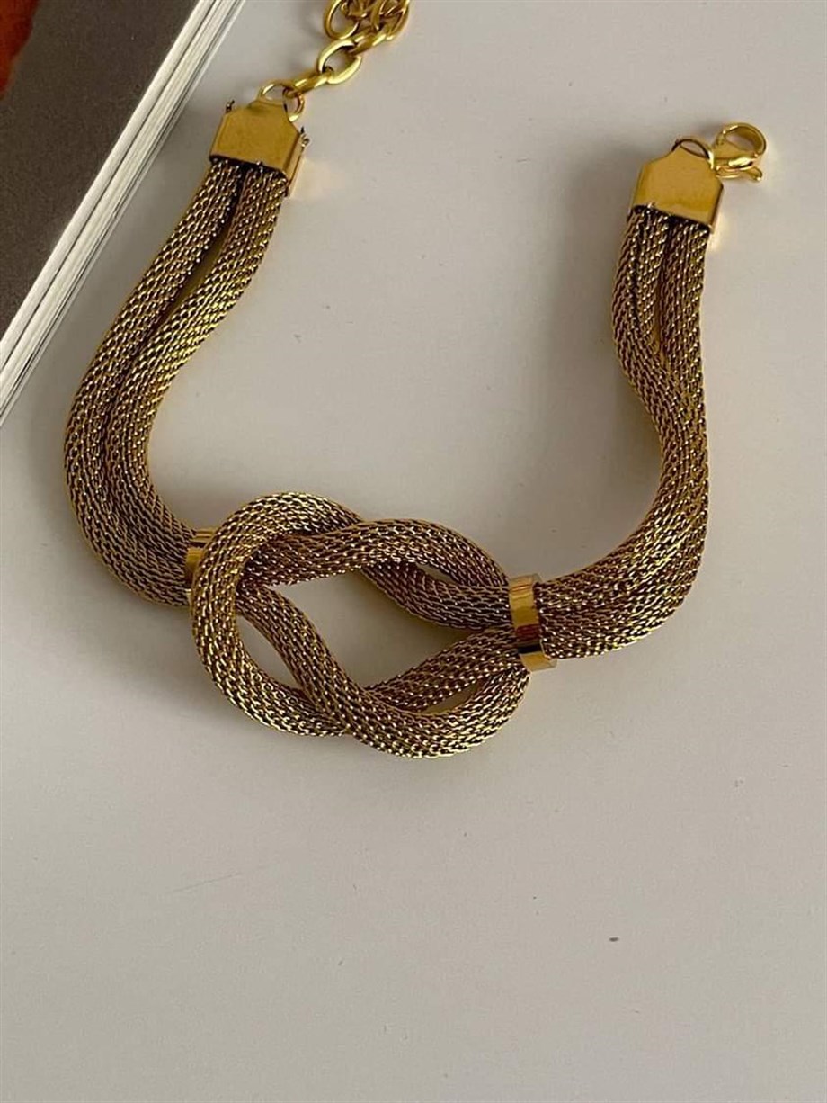 Çelik Örgü Hasır Bileklik (20 Cm)