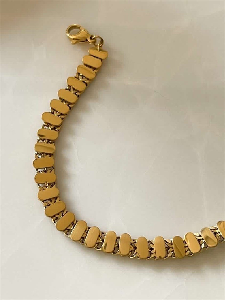 Çelik Özel Tasarım Bileklik (23 Cm)