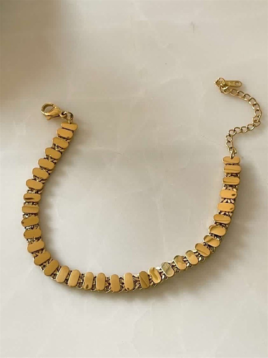 Çelik Özel Tasarım Bileklik (23 Cm)