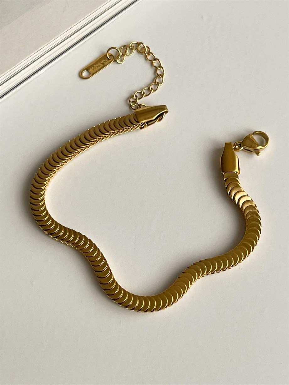 Çelik Pullu Bileklik (22 Cm)