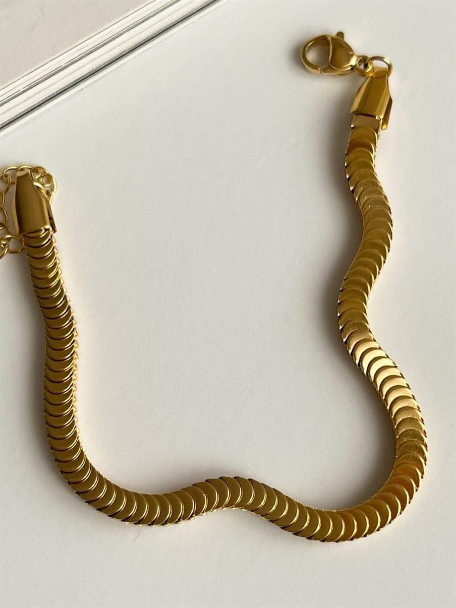 Çelik Pullu Bileklik (22 Cm)