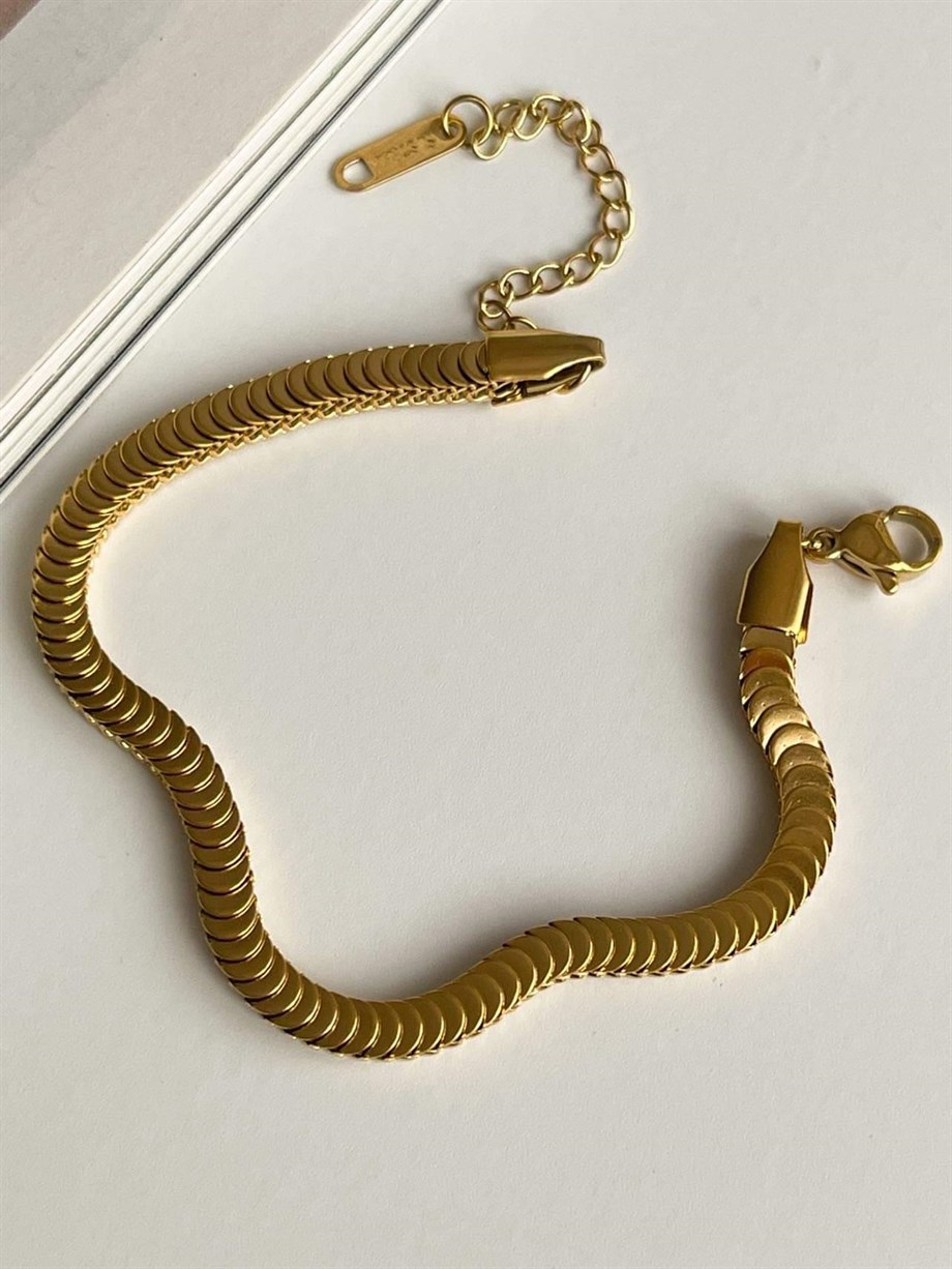 Çelik Pullu Bileklik (22 Cm)