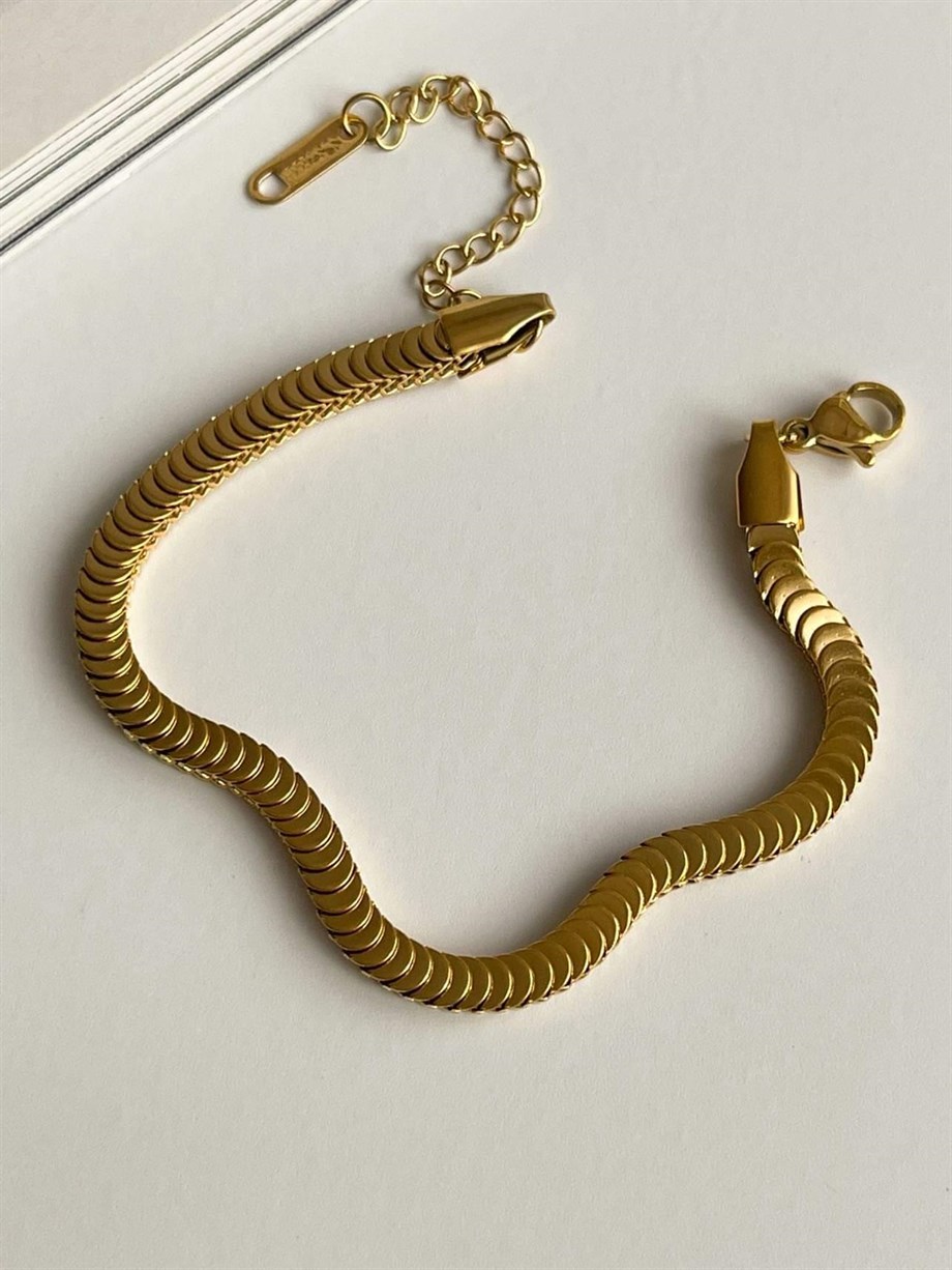 Çelik Pullu Bileklik (22 Cm)