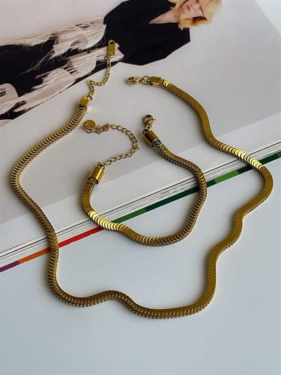 Çelik Pullu Bileklik (24 Cm)