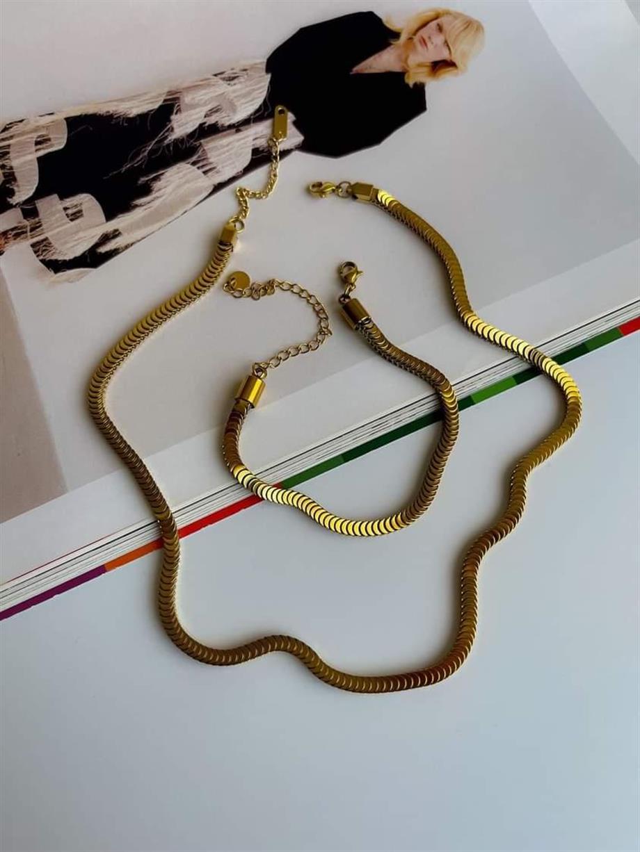 Çelik Pullu Bileklik (24 Cm)