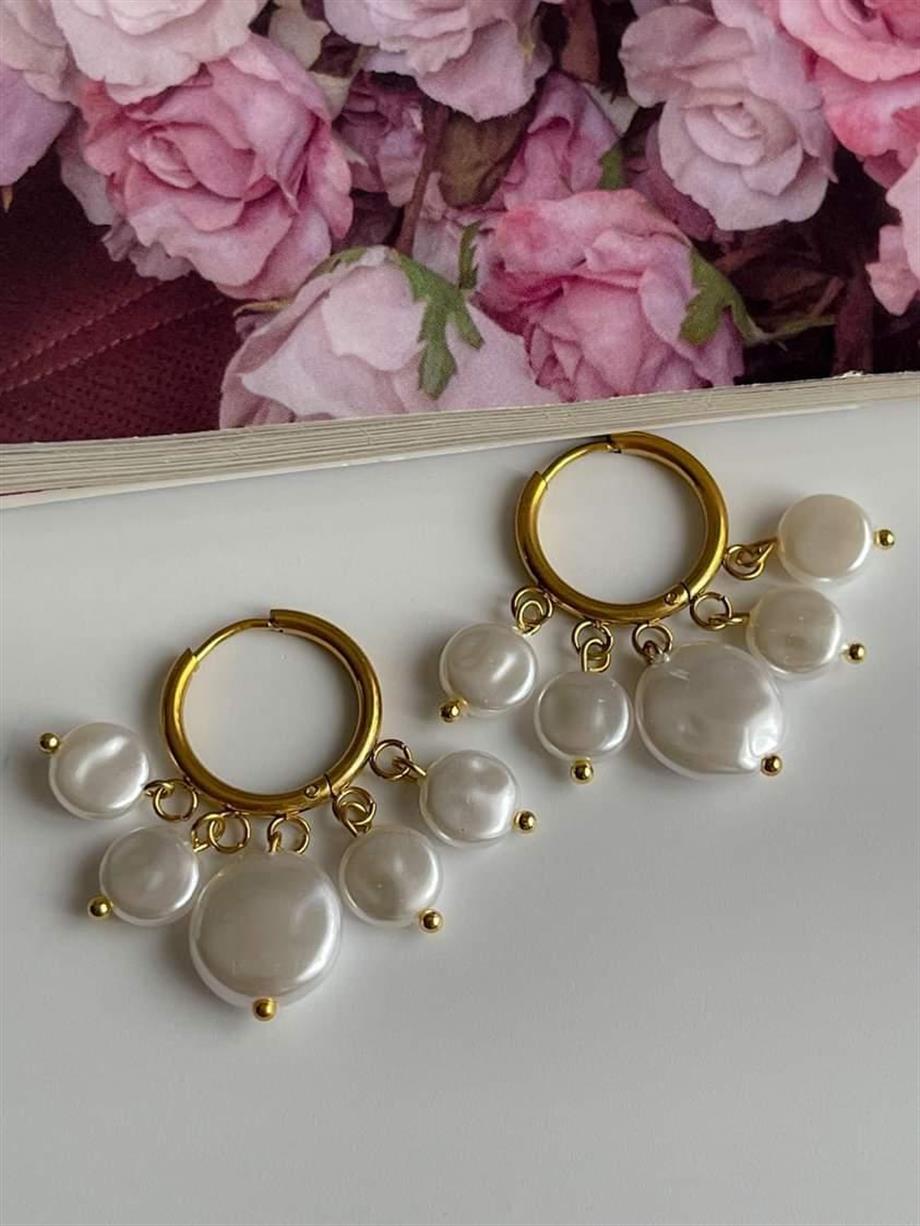 Çelik Sefer Taşlı Shakira Küpe (3 Cm)
