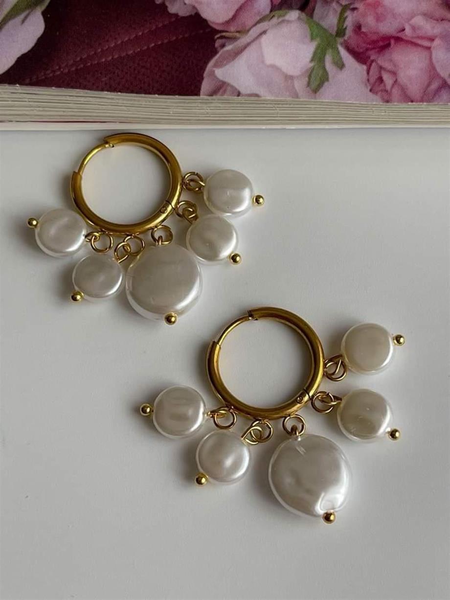 Çelik Sefer Taşlı Shakira Küpe (3 Cm)