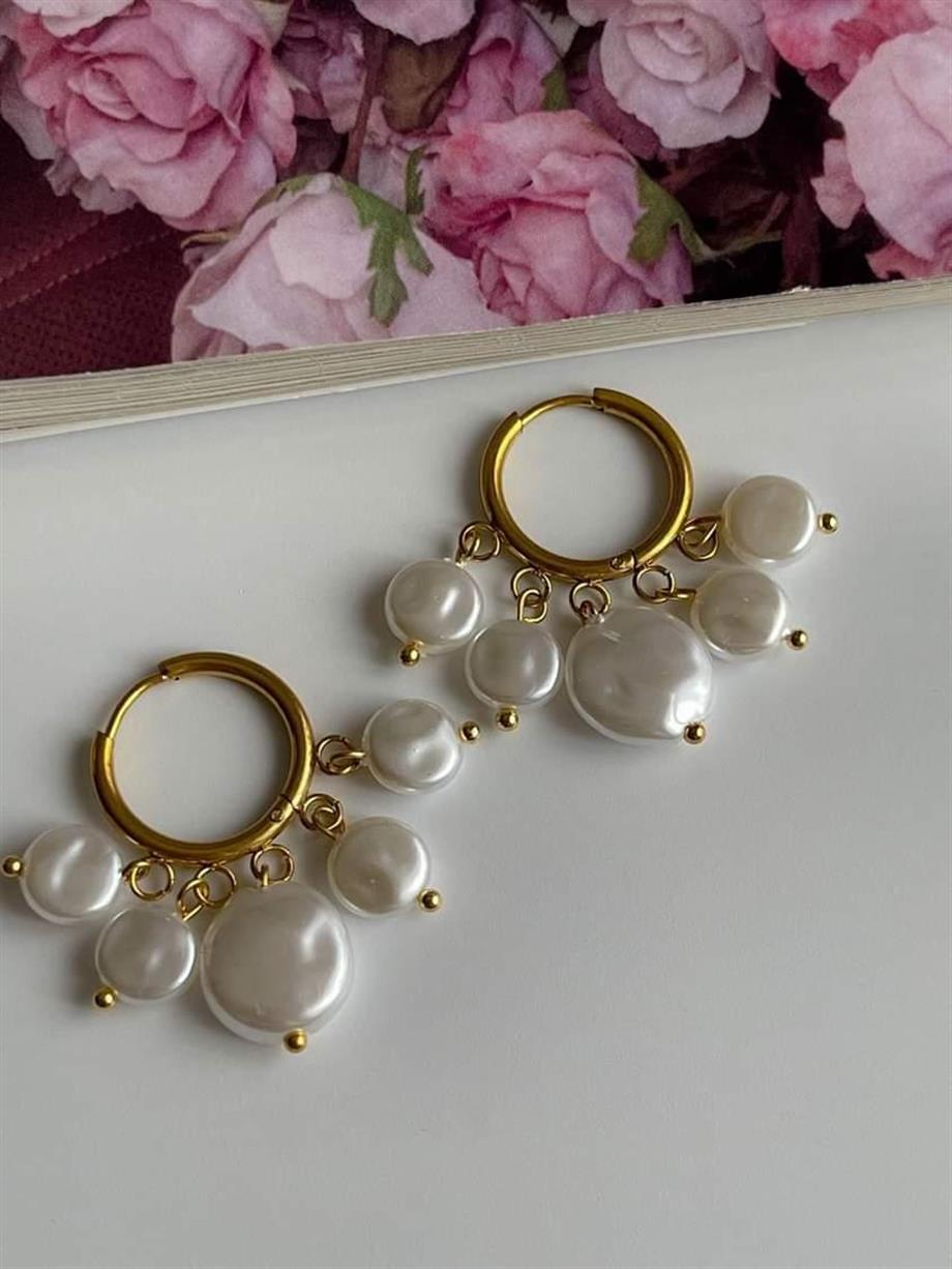 Çelik Sefer Taşlı Shakira Küpe (3 Cm)