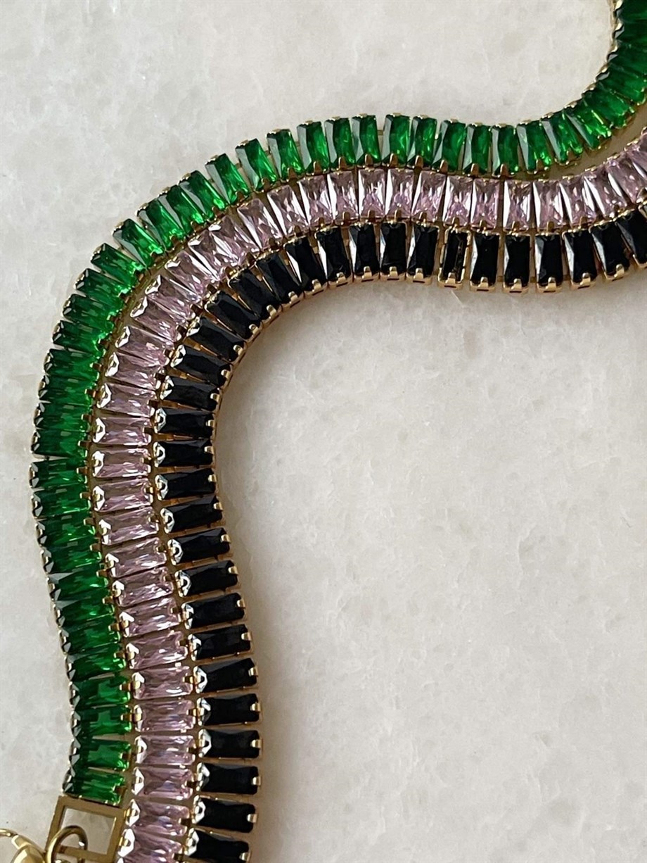 Çelik Siyah Babe Baget Bileklik (18 Cm)