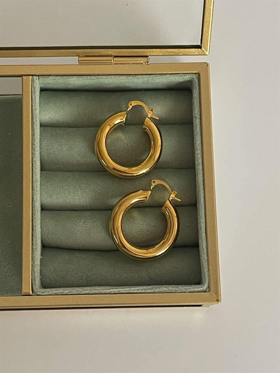Çelik Steel Basic Halka Küpe (3.30 Cm)