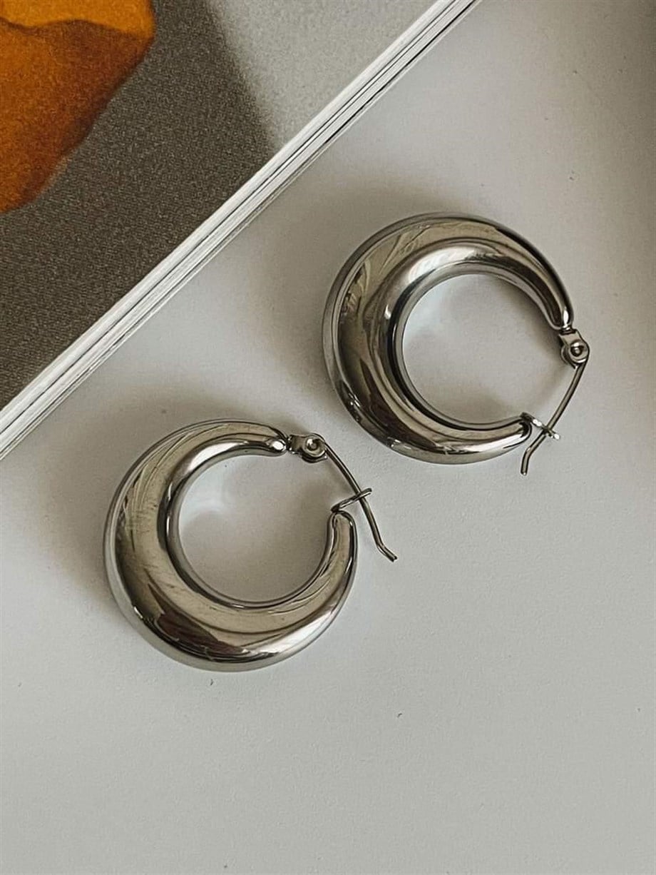 Çelik Steel Halka Küpe (2 Cm)