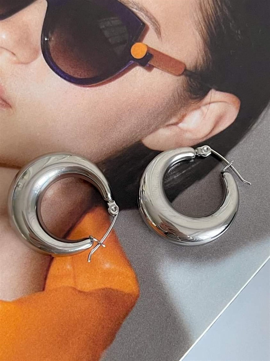 Çelik Steel Halka Küpe (2 Cm)