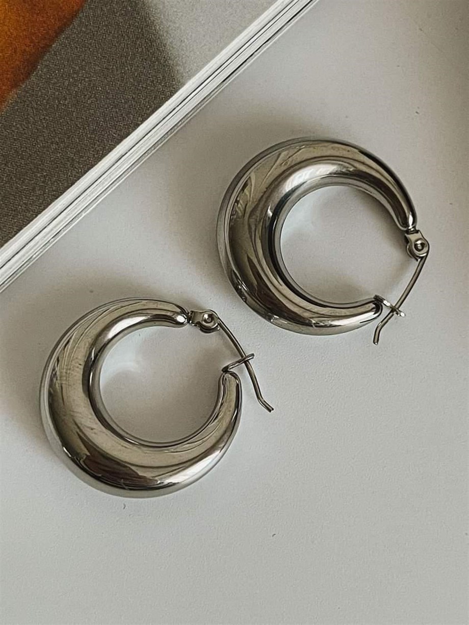 Çelik Steel Halka Küpe (2 Cm)