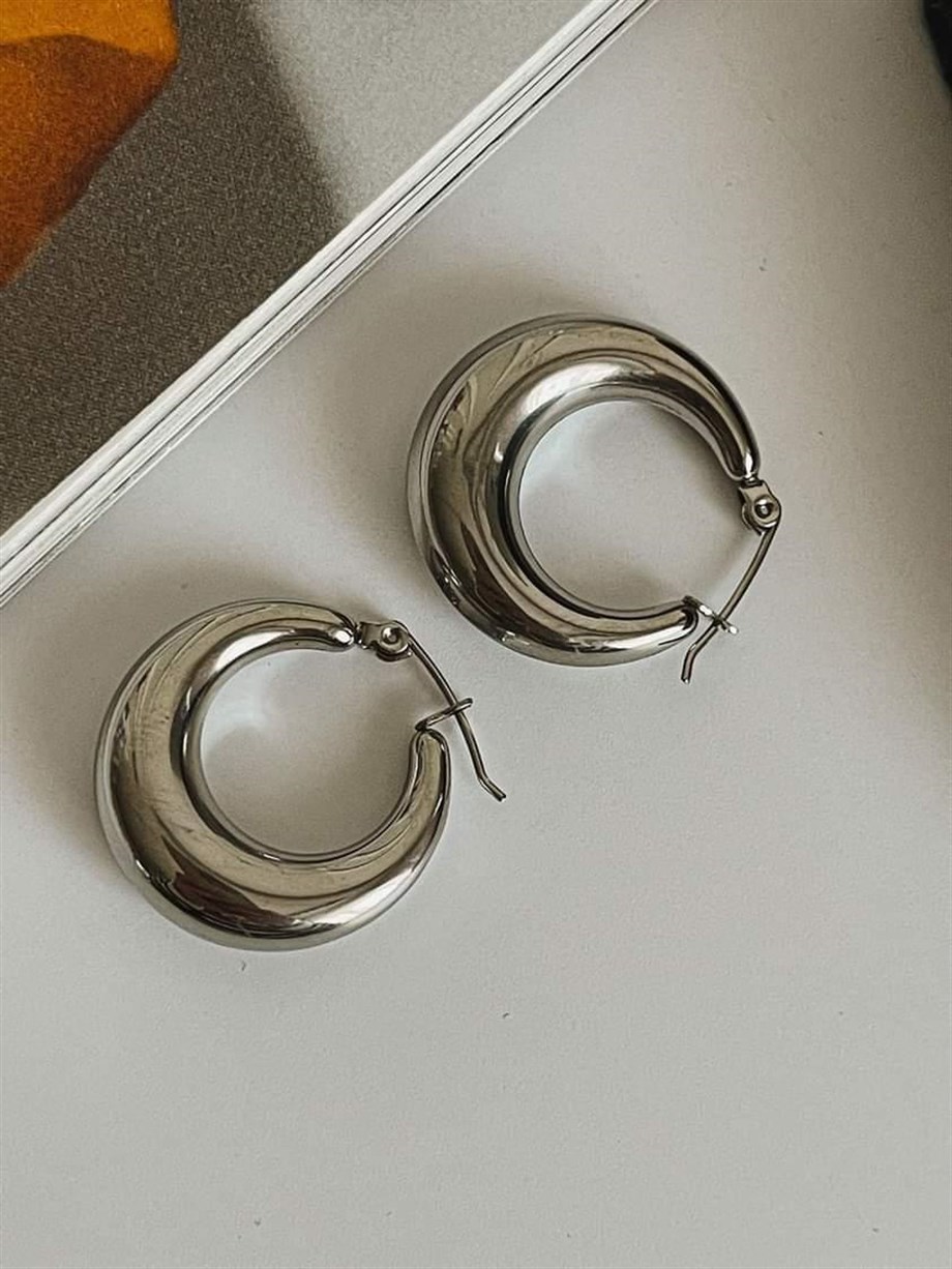Çelik Steel Halka Küpe (2 Cm)
