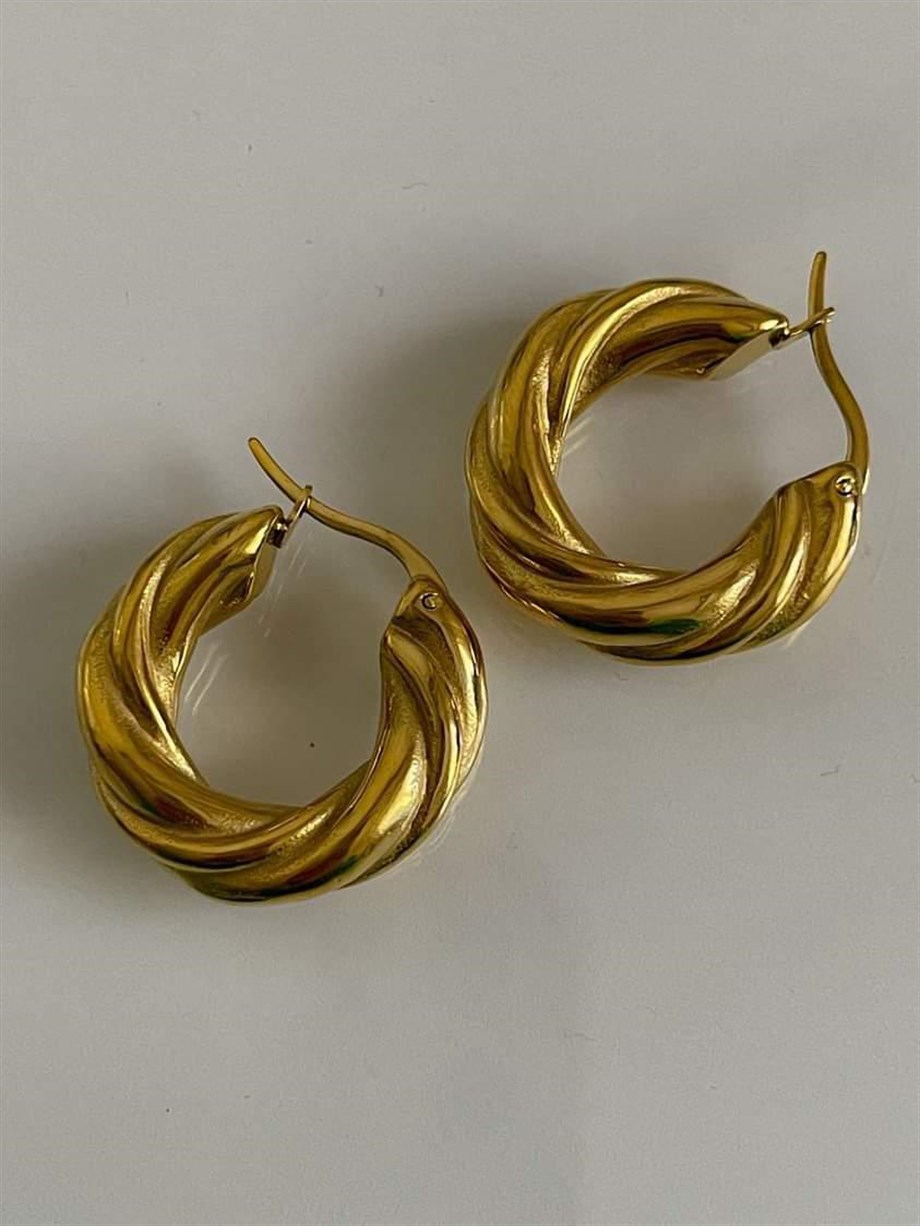 Çelik Steel Halka Küpe (2.5 Cm)