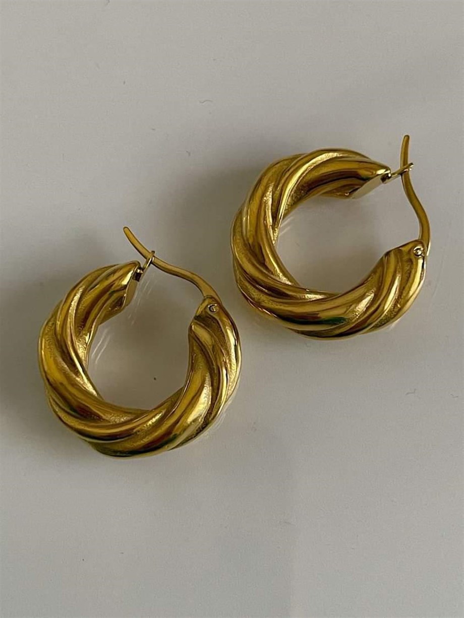 Çelik Steel Halka Küpe (2.5 Cm)