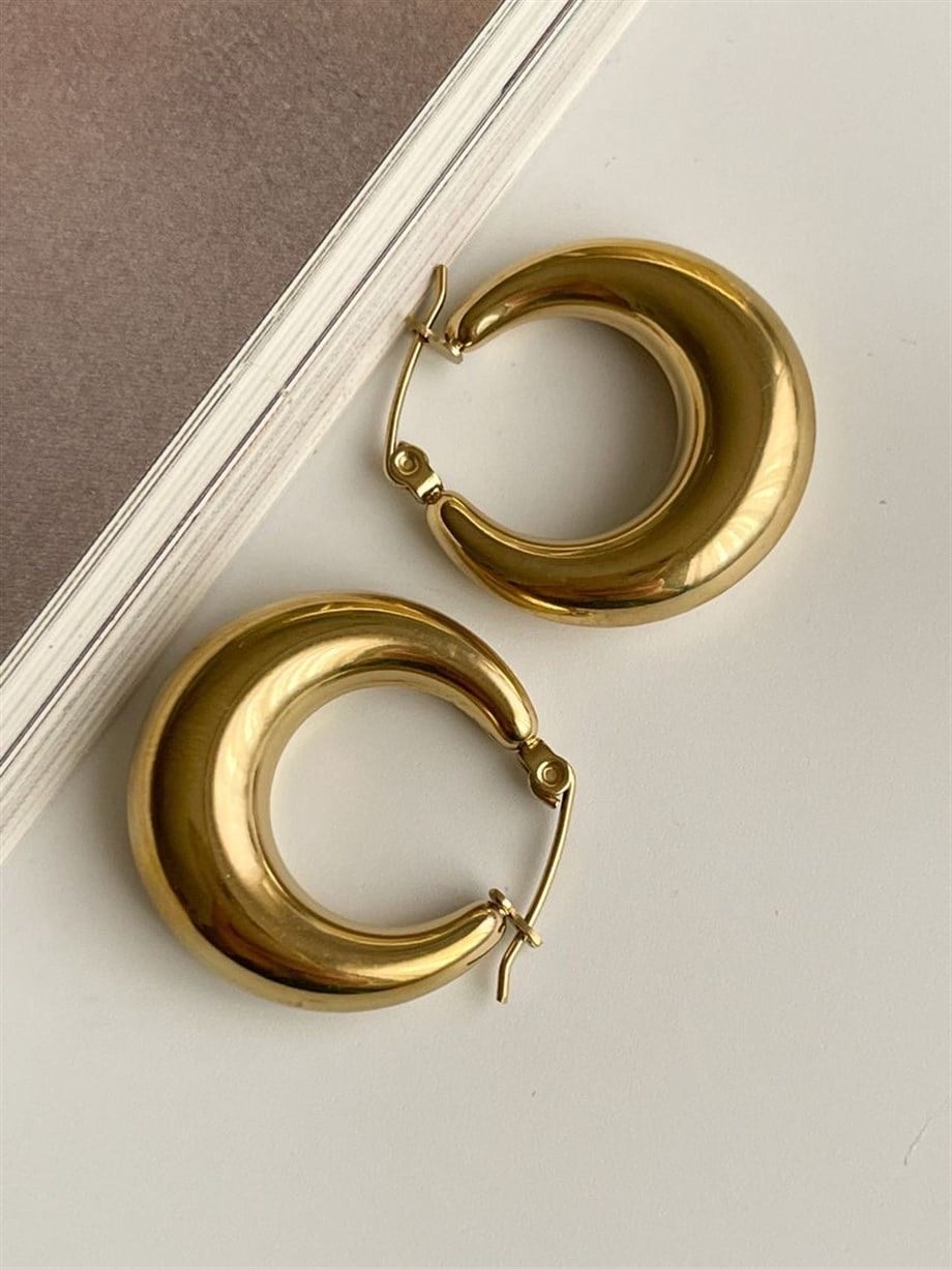Çelik Steel Halka Küpe (2.5 Cm)