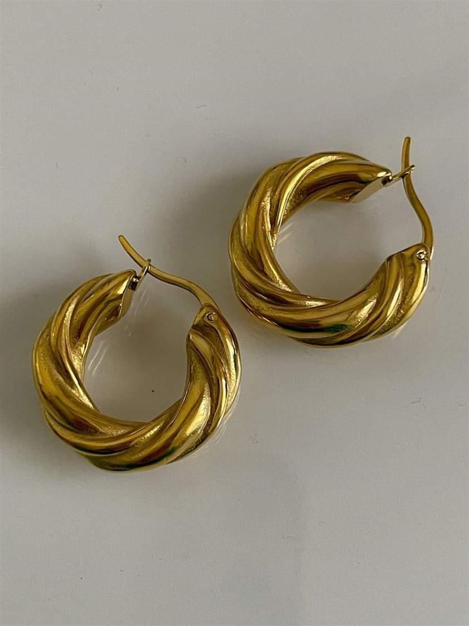 Çelik Steel Halka Küpe (2.5 Cm)