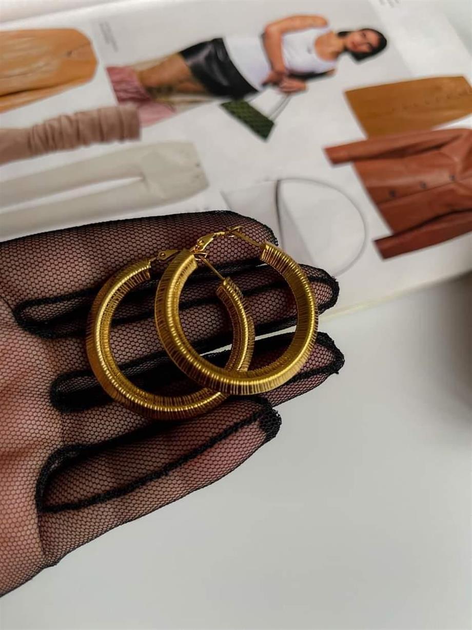Çelik Steel Halka Küpe (4 Cm)