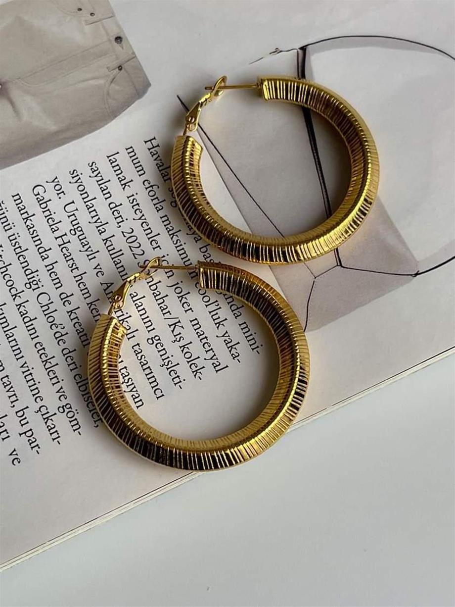 Çelik Steel Halka Küpe (4 Cm)