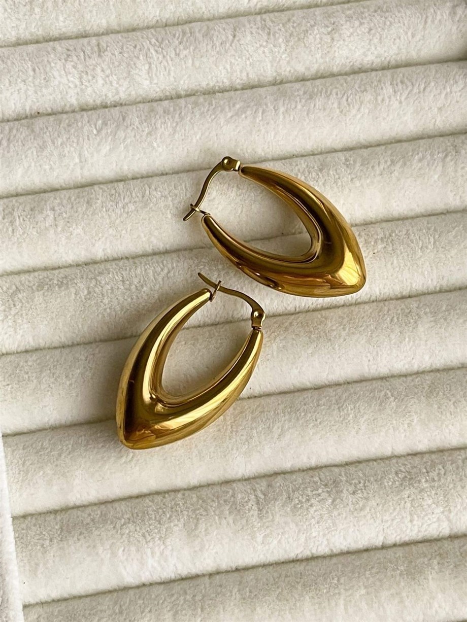 Çelik Steel Mekik Küpe (3.5 Cm)
