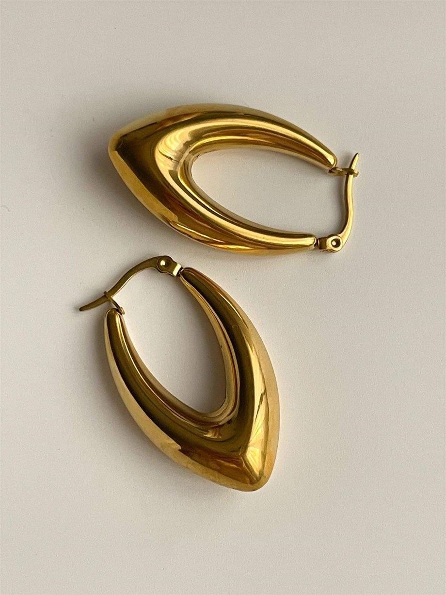 Çelik Steel Mekik Küpe (3.5 Cm)