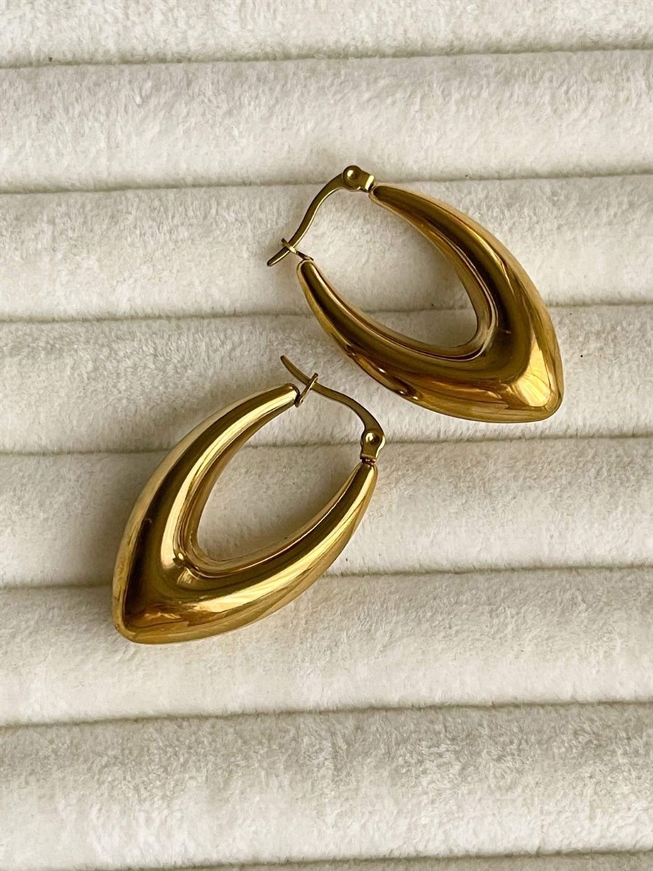 Çelik Steel Mekik Küpe (3.5 Cm)