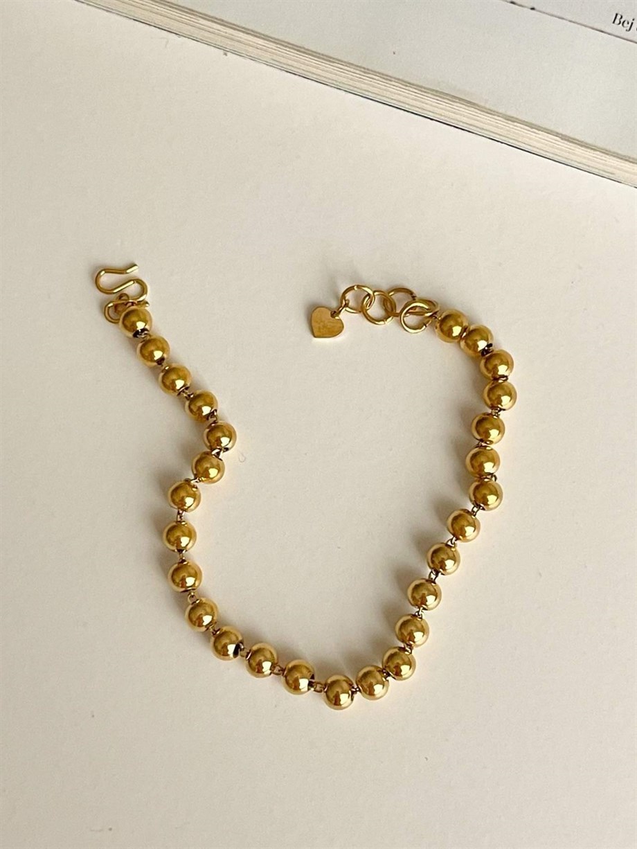 Çelik Topçuklu Bileklik (19 Cm)