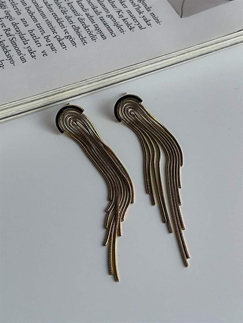 Çelik Uzun Küpe (7 Cm)