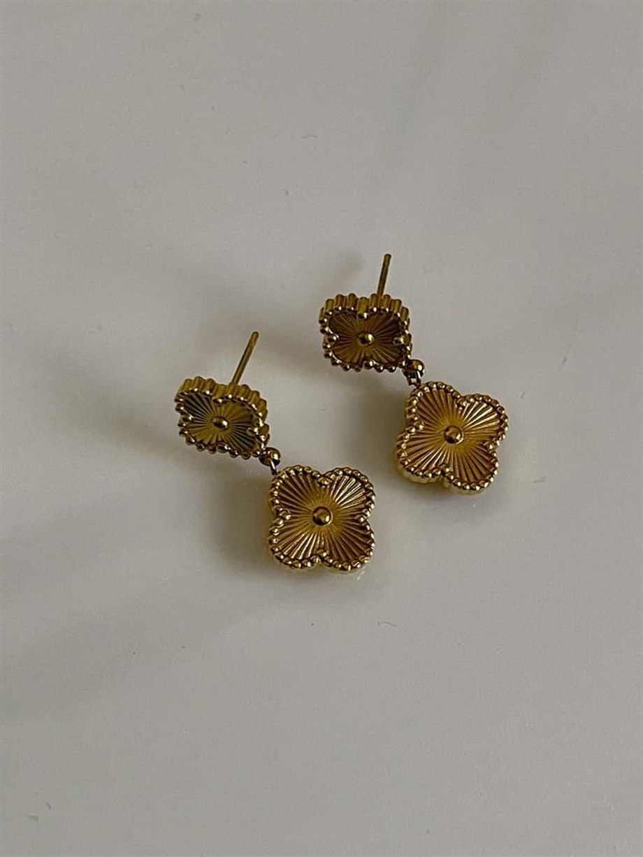 Çelik Van Cleef Küpe (2.5 Cm)