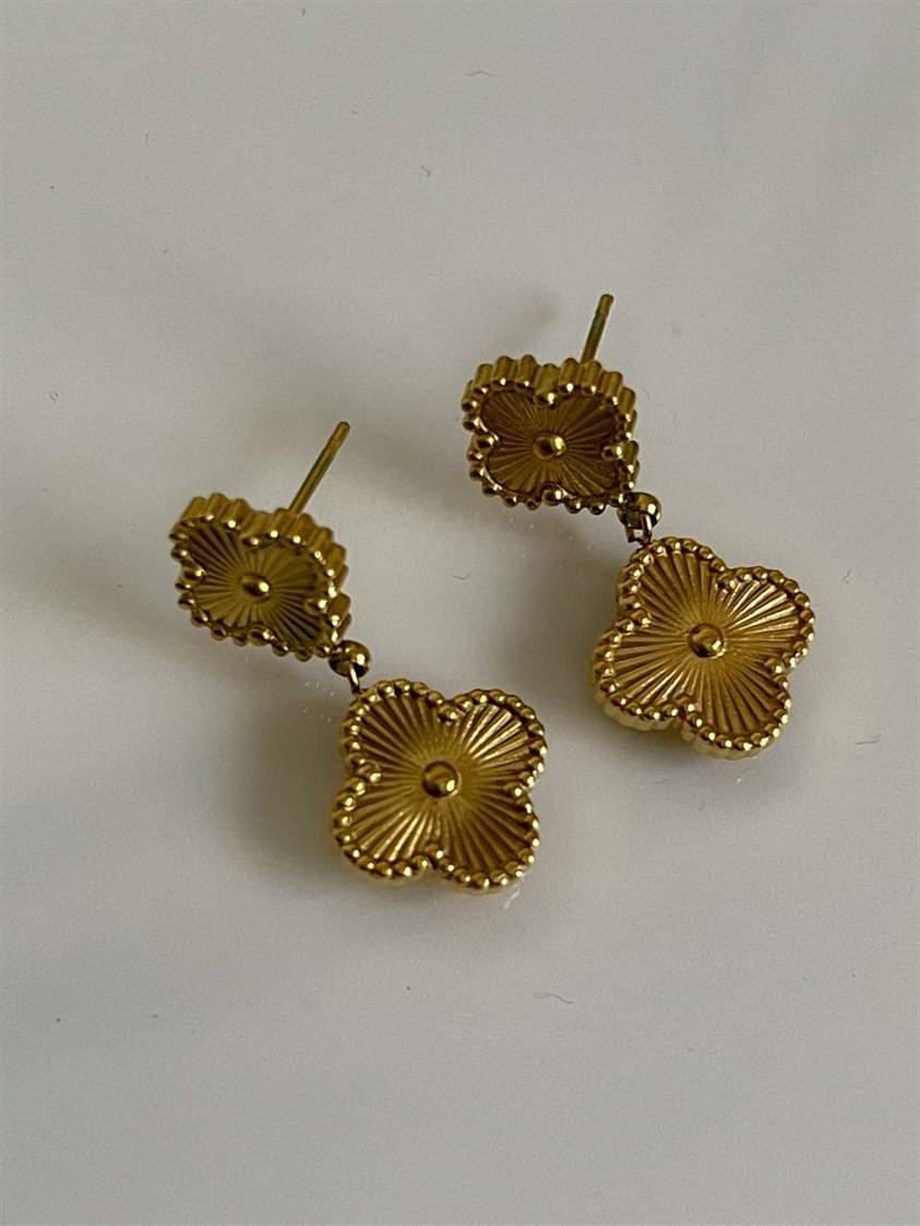 Çelik Van Cleef Küpe (2.5 Cm)
