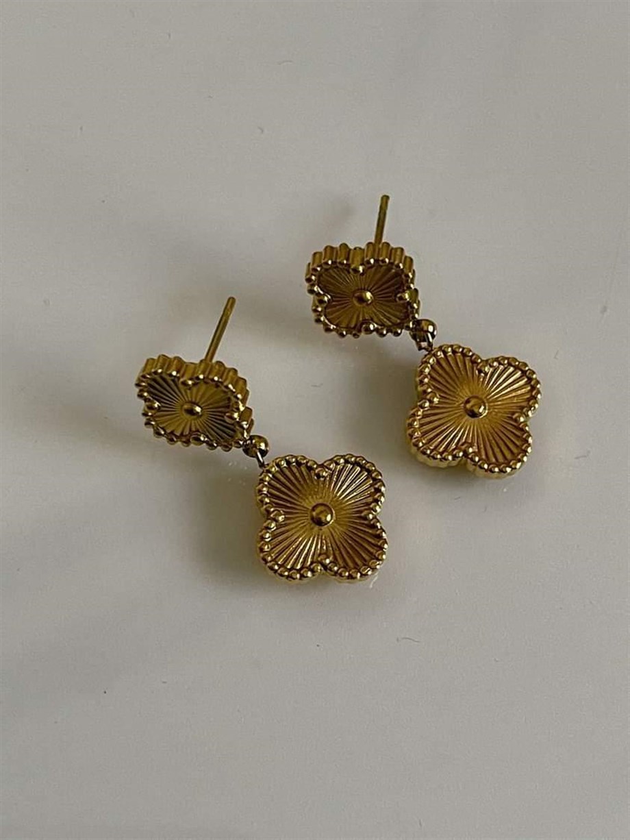 Çelik Van Cleef Küpe (2.5 Cm)