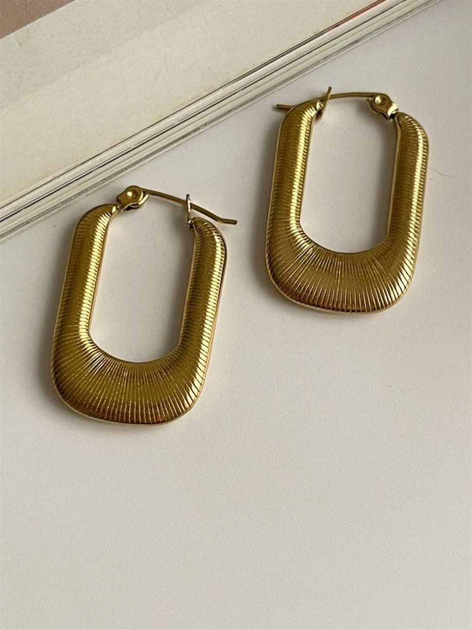 Çelik Vintage Küpe (3 Cm)