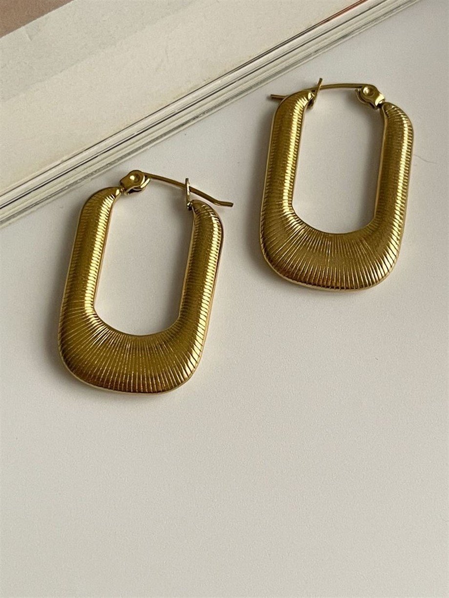 Çelik Vintage Küpe (3 Cm)