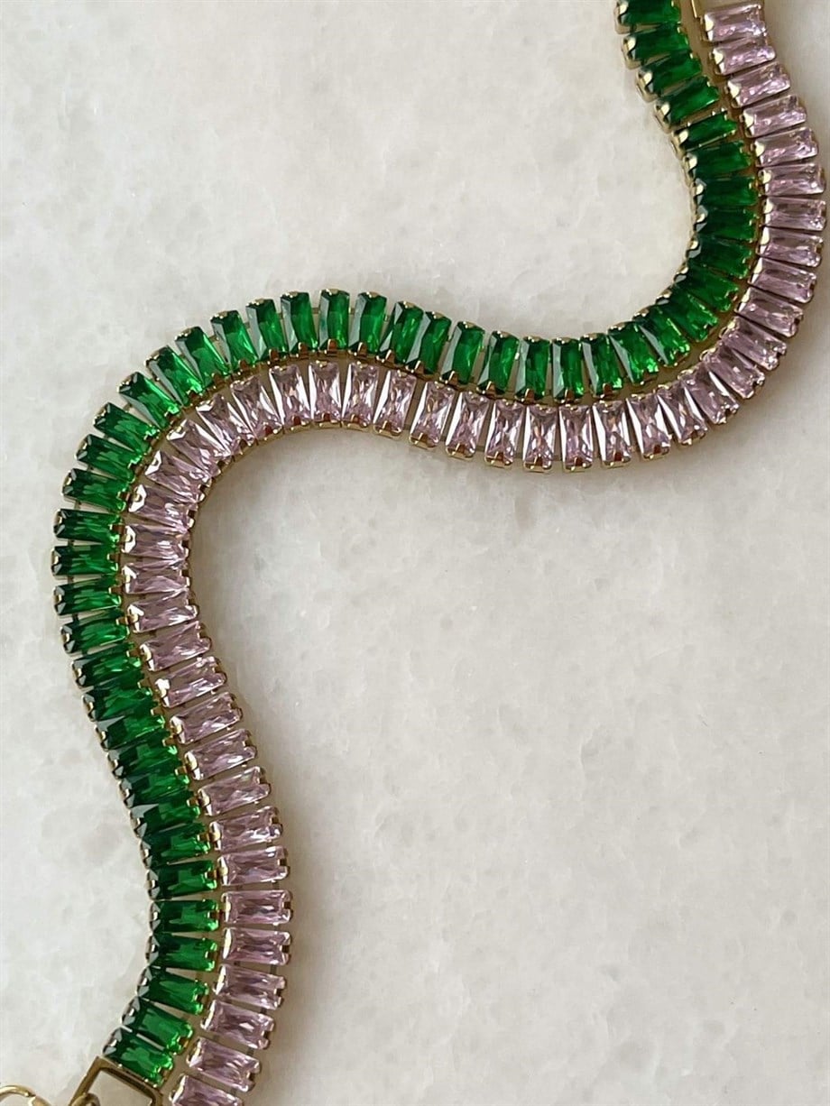 Çelik Yeşil Babe Baget Bileklik (21 Cm)
