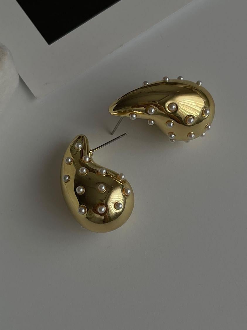 Damla İncili Küpe (3 Cm)
