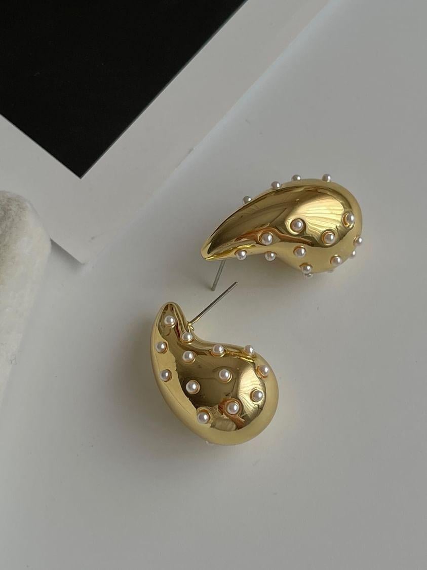 Damla İncili Küpe (3 Cm)