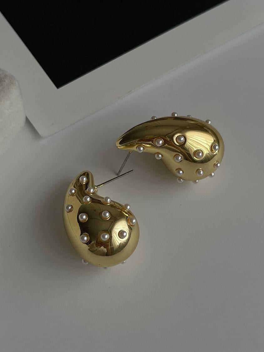 Damla İncili Küpe (3 Cm)