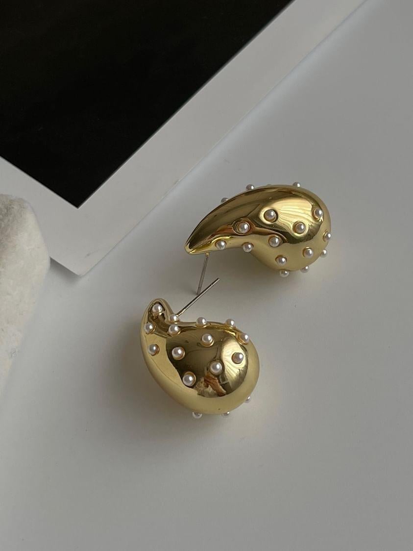 Damla İncili Küpe (3 Cm)